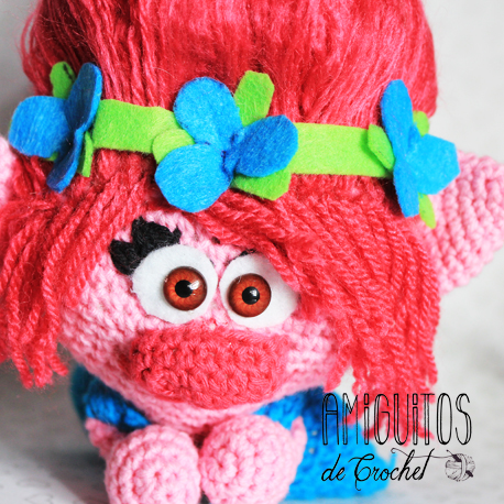 Los Trolls Poppy y Ramón, amigurumi, Amiguitos de crochet